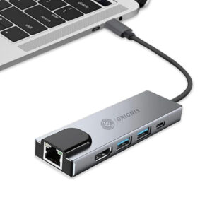 ORIONIS CoreSync 5 USB-C Hub Docking Station with 4K HDMI, Ethernet, USB 3.0, USB 2.0 and 100W PD Fast Charging